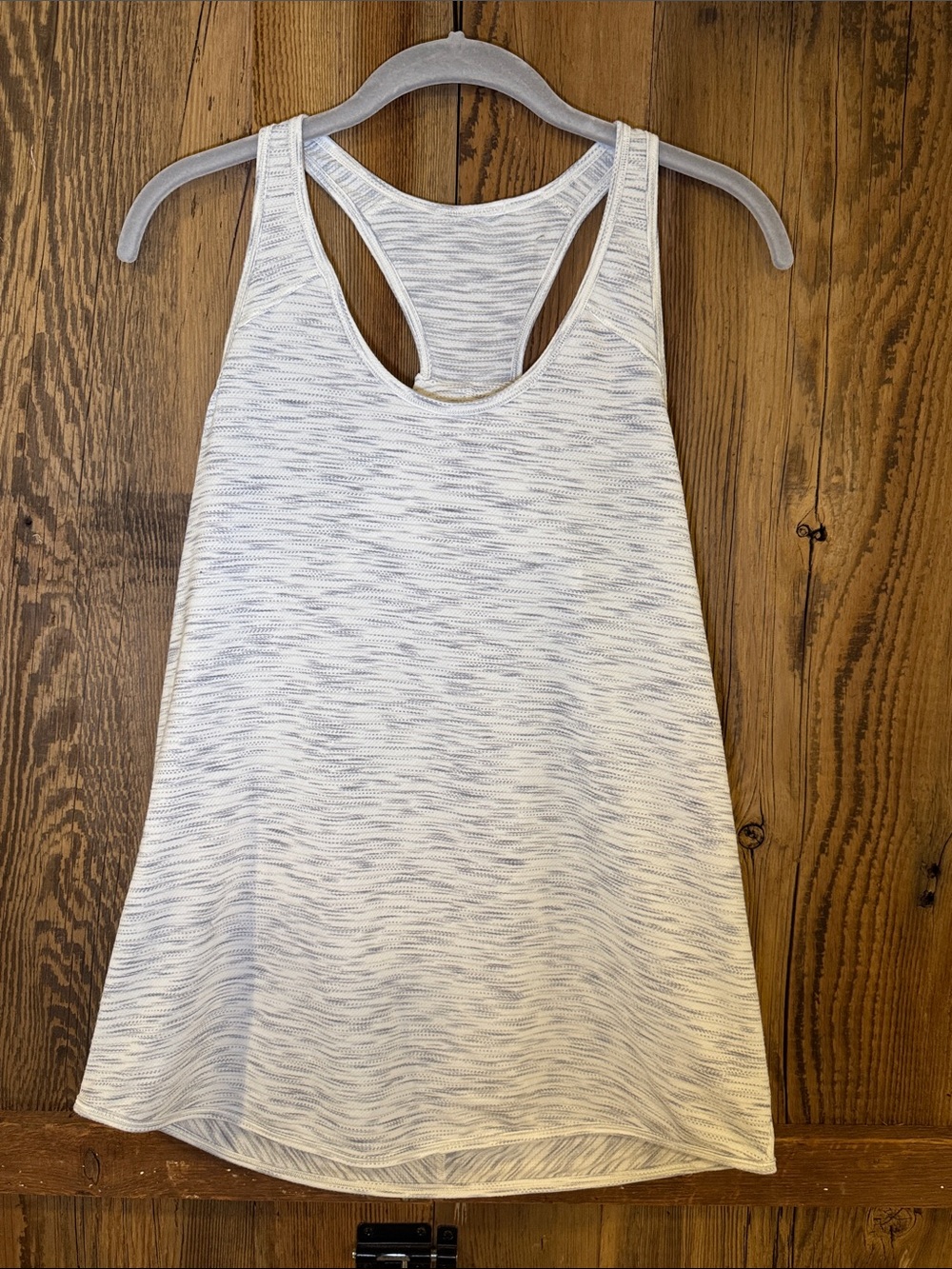 lululemon athletica White Space-Dyed Racerback Tank. Sz 8-10